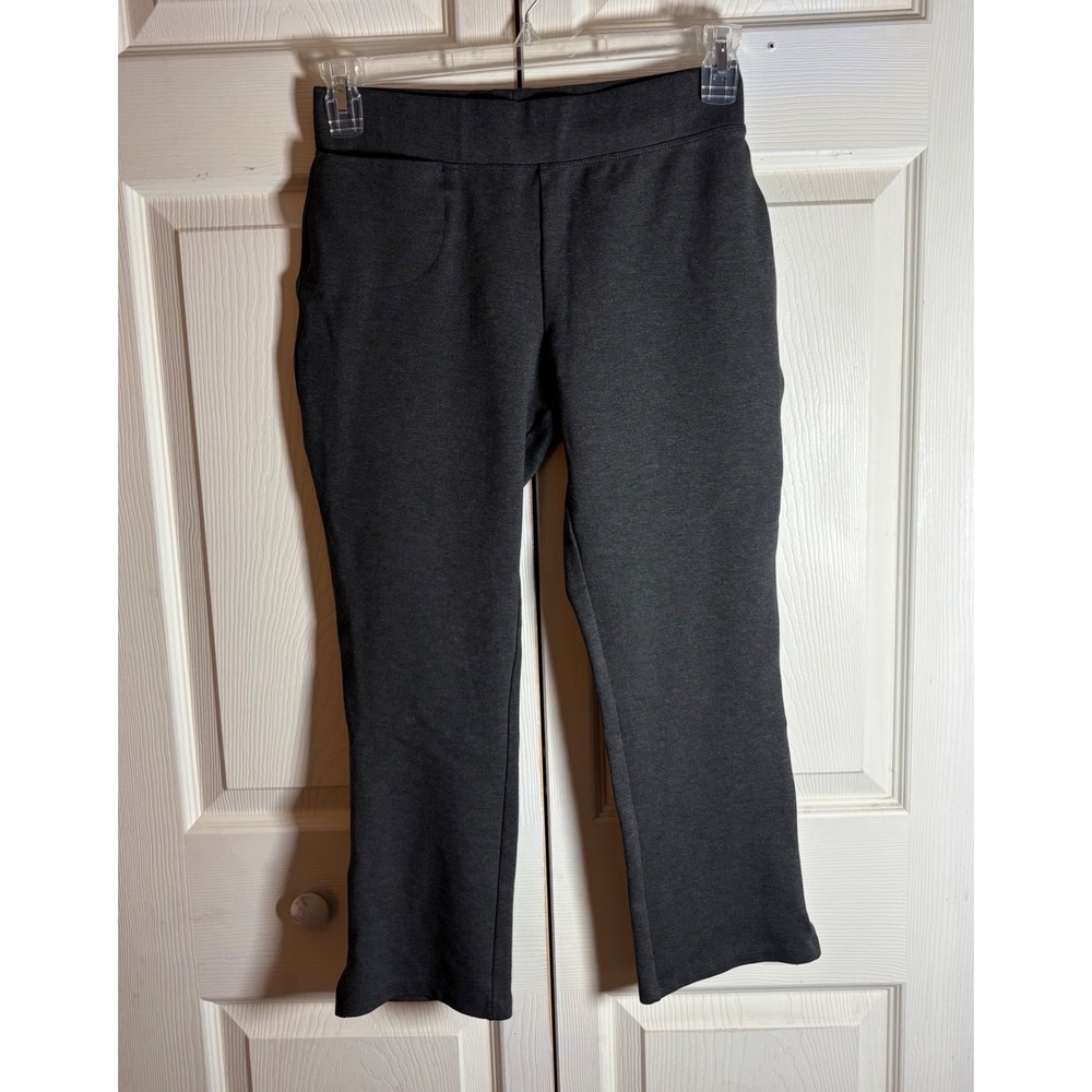Quince Ultra-Stretch Ponte Straight Leg Pants Charcoal Gray Size M W-PNT-44